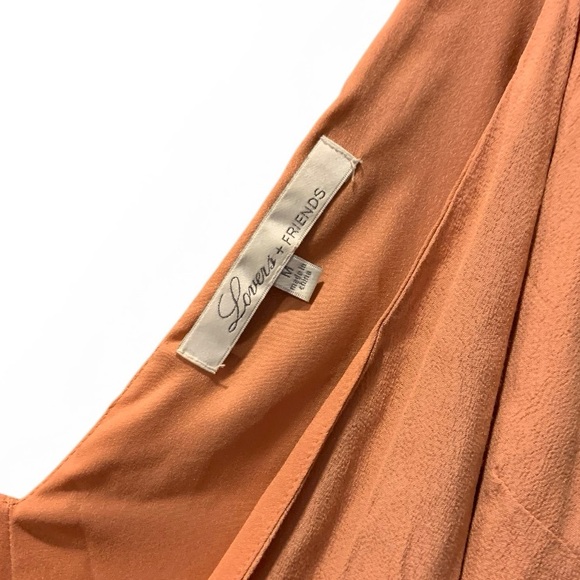 LOVERS + FRIENDS Love Letter Cold-Shoulder V-Neck Wrap Dress - Picture 6 of 8